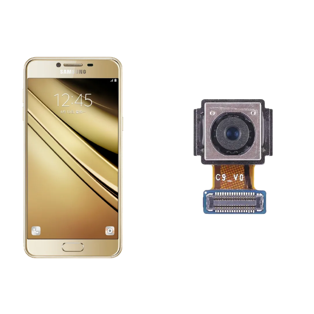 نمای کامل ماژول دوربین پشت Samsung Galaxy C5 ماژول دوربین پشت اصلی سامسونگ گلکسی C5 از نمای جلو