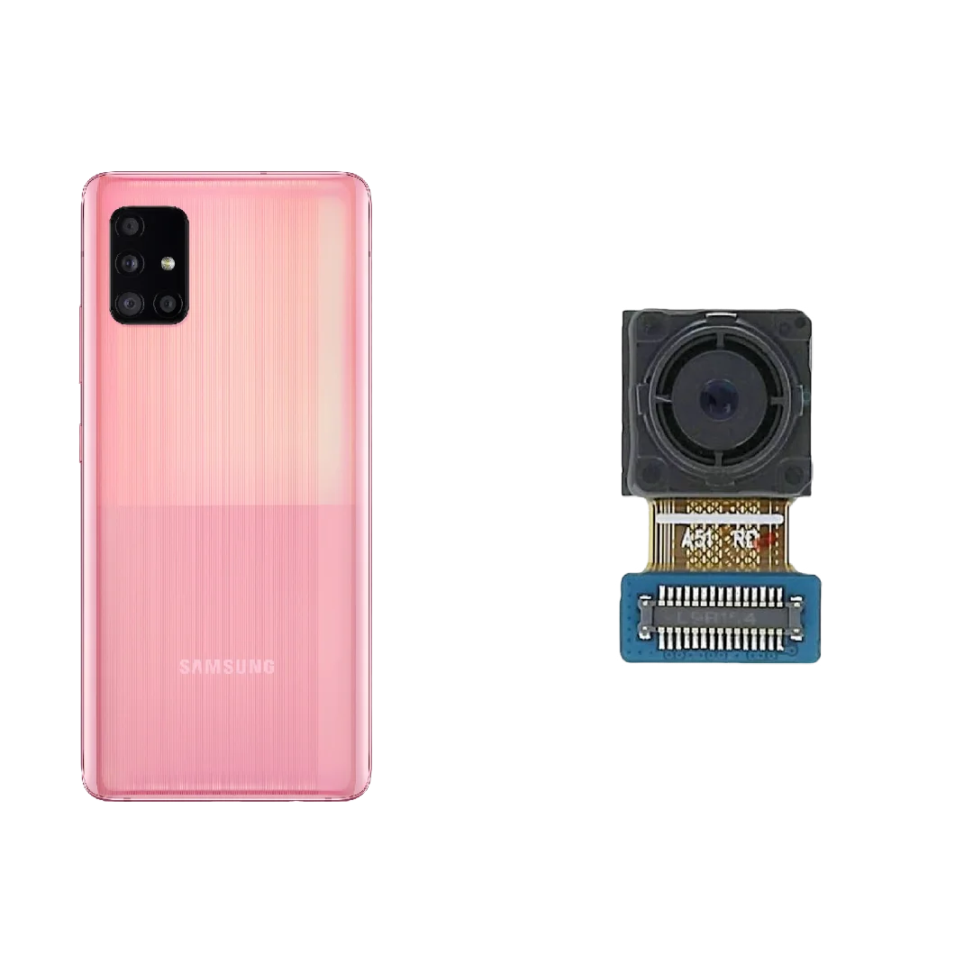 دوربین سلفی 32 مگاپیکسل Samsung Galaxy A51 ماژول دوربین جلو سامسونگ گلکسی A51 مدل SM-A515F نمای جلو