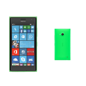 درب پشت نوکیا Lumia 730 در رنگ سبز