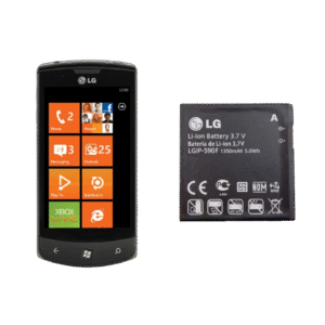 بسته بندی اصلی باتری ال جی مدل LGIP-590F