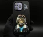 نمای جلوی Apple iPhone 14 با کاور چرمی لوکس سانتا باربارا