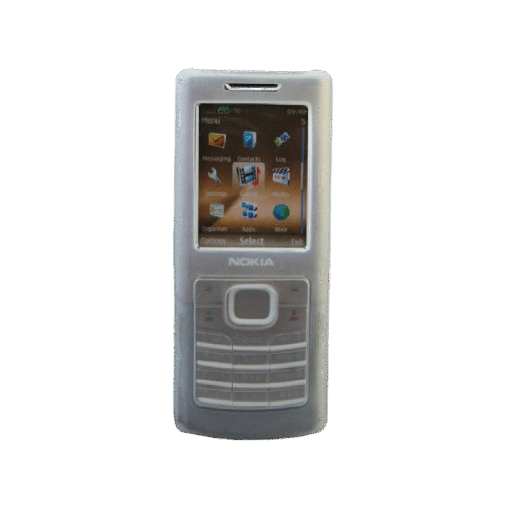 کاور ژله ای نرم و شفاف گوشی موبایل Nokia 6500 classic از دید روبرو