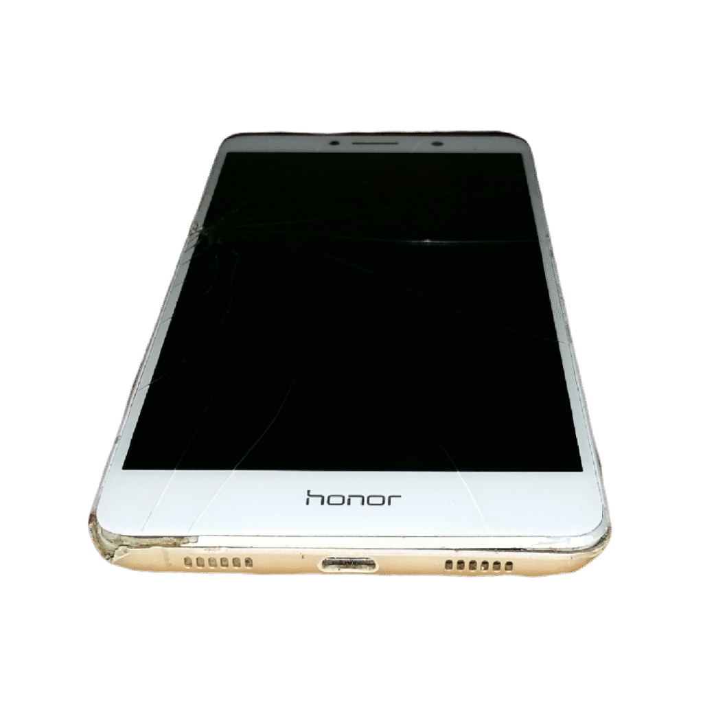 Honor 6X 2016 در رنگ Gray - نمای جلو و صفحه نمایش روشن