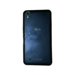نمای پشتی LG X power با طراحی پلاستیکی مات و لوگوی ال جی