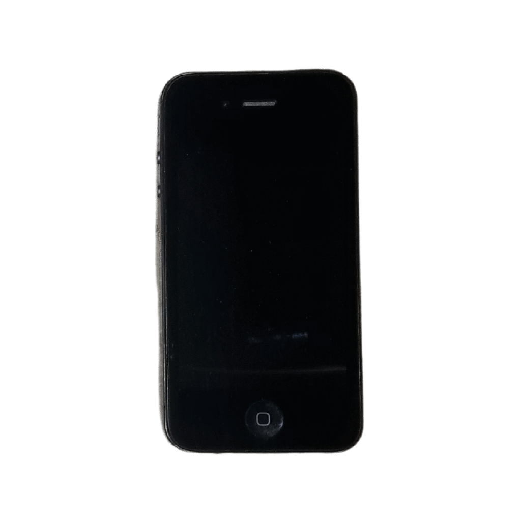 تصویر frontal از Apple iPhone 4S با صفحه نمایش خاموش