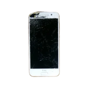 HTC One A9 در رنگ Carbon Gray - نمای جلو و صفحه نمایش روشن