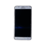 Samsung Galaxy J7 2016 در رنگ Gold - نمای جلو و صفحه نمایش روشن