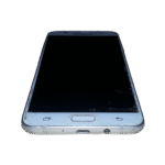 Samsung Galaxy J7 2016 در رنگ Gold - نمای جلو و صفحه نمایش روشن