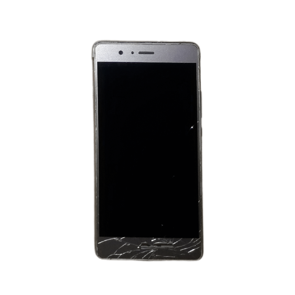 Huawei P9 Lite در رنگ Black - نمای جلو و صفحه نمایش روشن