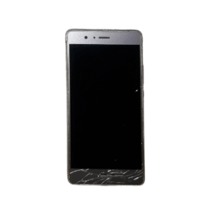 Huawei P9 Lite در رنگ Black - نمای جلو و صفحه نمایش روشن