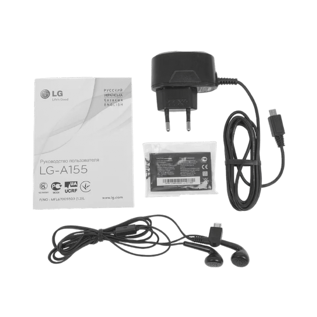 تصویر گوشی موبایل ال جی A155 مدل LG A155 با طراحی ساده و بدنه پلاستیکی