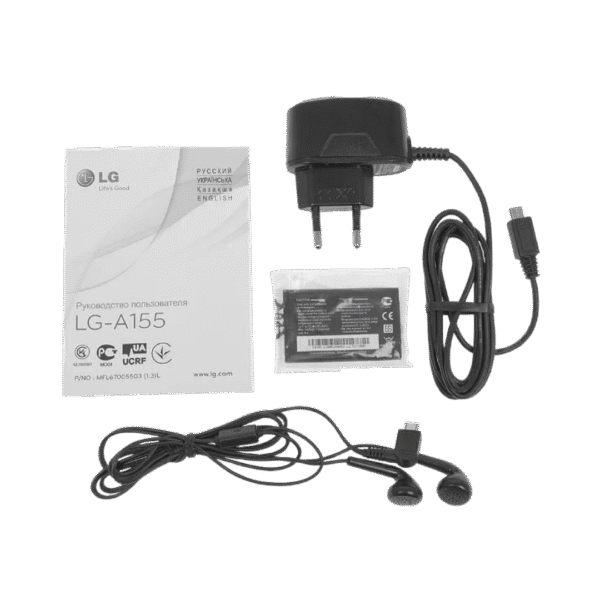 تصویر گوشی موبایل ال جی A155 مدل LG A155 با طراحی ساده و بدنه پلاستیکی