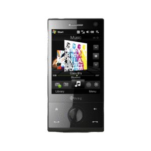 HTC Touch Diamond در حال نمایش رابط کاربری TouchFLO 3D