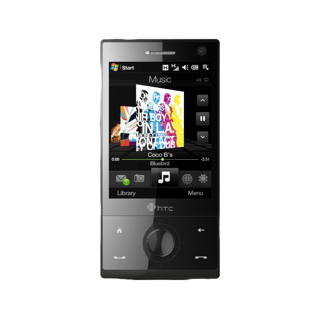 Touch Diamond 15 HTC Touch Diamond در حال نمایش رابط کاربری TouchFLO 3D