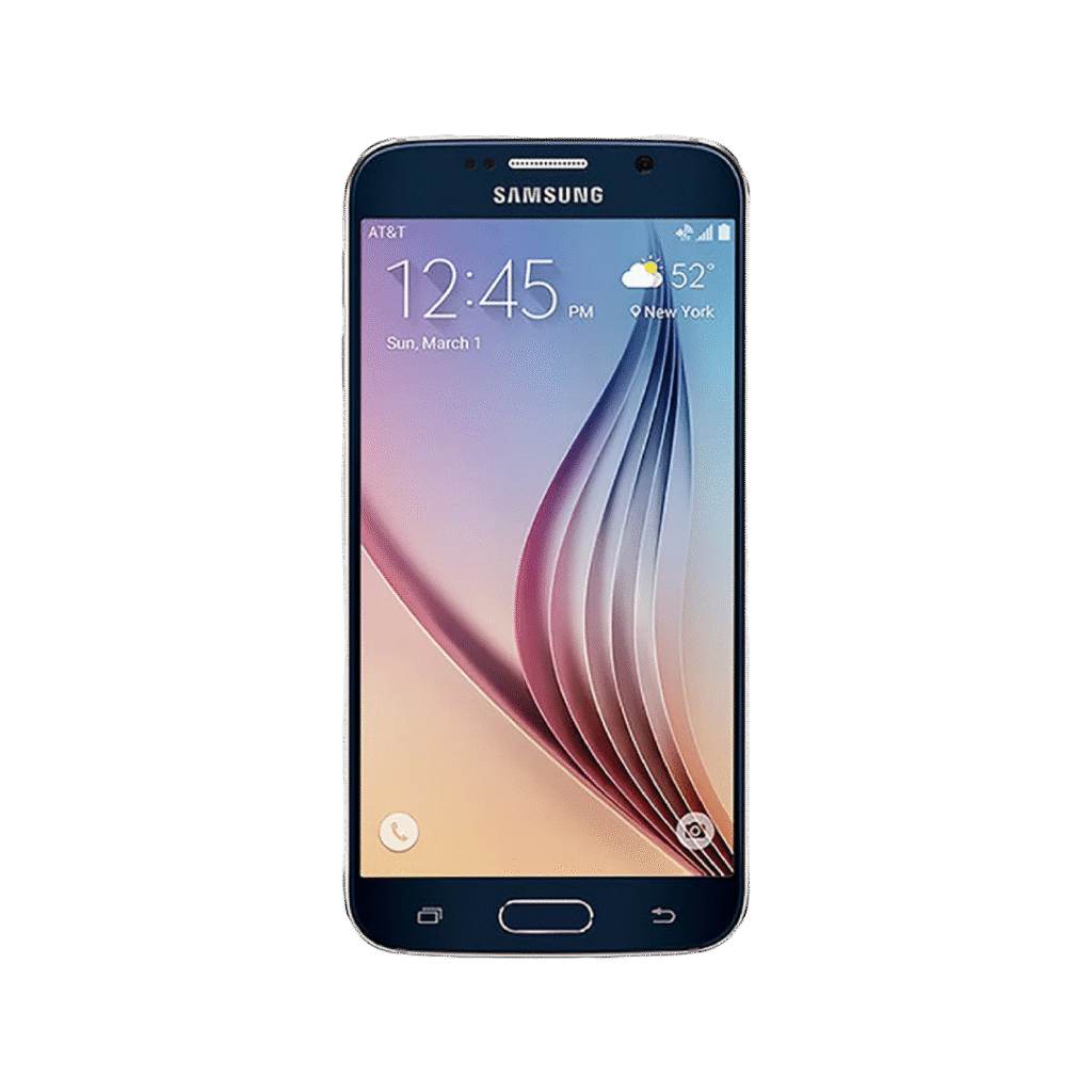 Samsung Galaxy S6 Black Front View